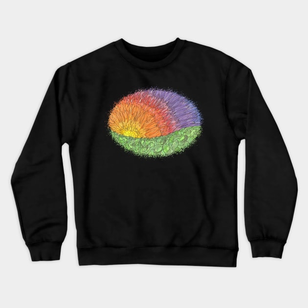 Sun Feathers Crewneck Sweatshirt by zharriety